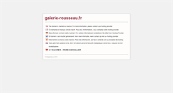 Desktop Screenshot of galerie-rousseau.fr